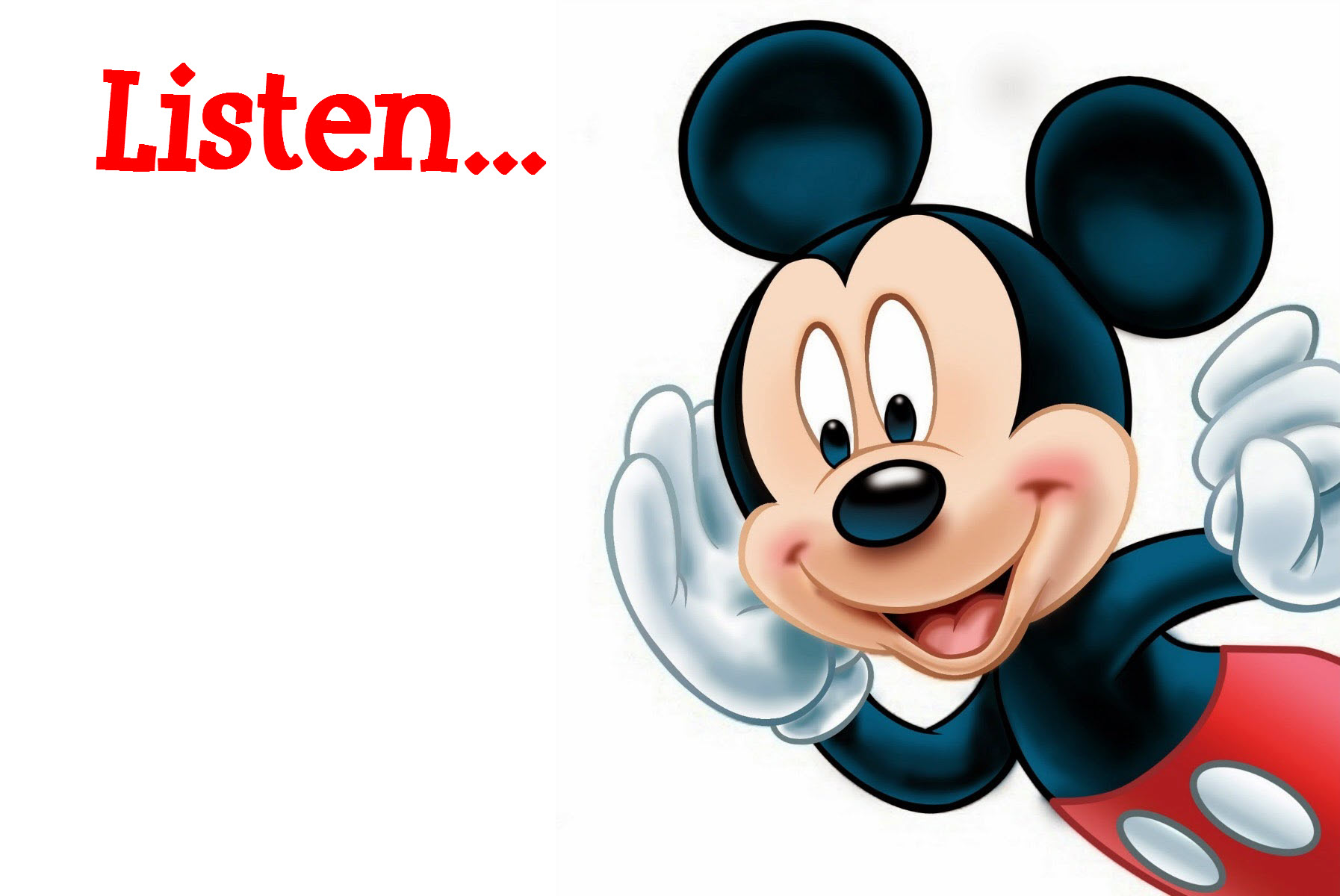 Listen Mickey Mouse orlando espinosa